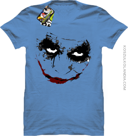 Halloween Super Smile - koszulka męska błękitna