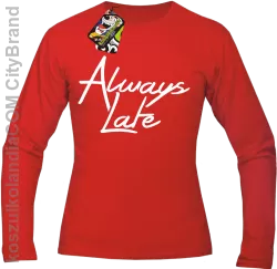 Always Late-Longsleeve męski czerwony