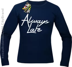 Always Late-Longsleeve męski granatowy