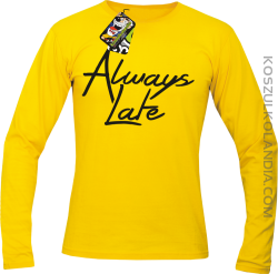 Always Late-Longsleeve męski żółty