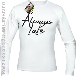 Always Late-Longsleeve męski biały