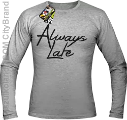 Always Late-Longsleeve męski melanż