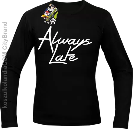 Always Late-Longsleeve męski czarny