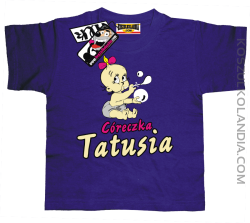 Córeczka Tatusia - koszulka dziecięca - fioletowy