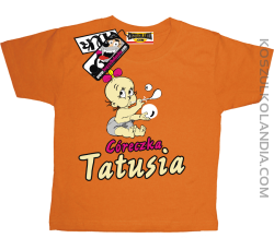 Córeczka Tatusia - koszulka dziecięca - pomarańczowy