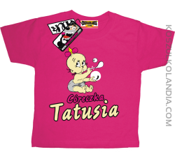 Córeczka Tatusia - koszulka dziecięca - różowy