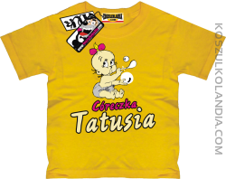 Córeczka Tatusia - koszulka dziecięca - żółty
