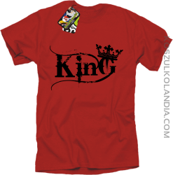 King Simple - Koszulka męska czerwona 