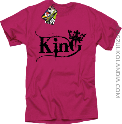 King Simple - Koszulka męska fuchsia 