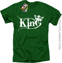 King Simple - Koszulka męska zielona 