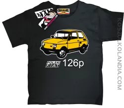 Maluch Fiat 126p - koszulka dziecięca - czarny