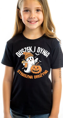 Duszek i Dynia - Straszna Drużyna Halloween - koszulka dziecięca