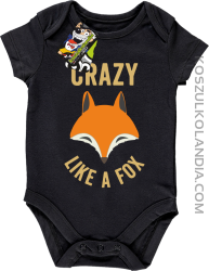 Crazy like a Fox - Body dziecięce czarne 