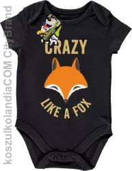 Crazy like a Fox - Body dziecięce czarne 