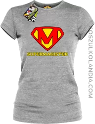 Zajefajny magister ala superman - koszulka damska melanż