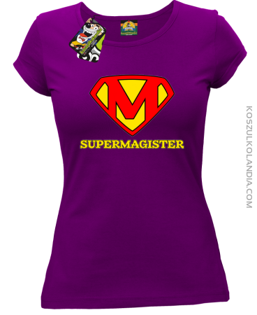 Zajefajny magister ala superman - koszulka damska