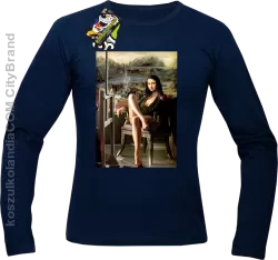 Mona Lisa Model Art - Longsleeve męski granat 