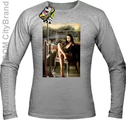 Mona Lisa Model Art - Longsleeve męski melanż 