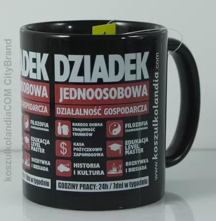 Dziadek jednoosobowa - Kubek ceramiczny 