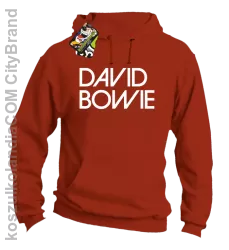 DAVID BOWIE - bluza z kapturem męska - Pomarańczowy