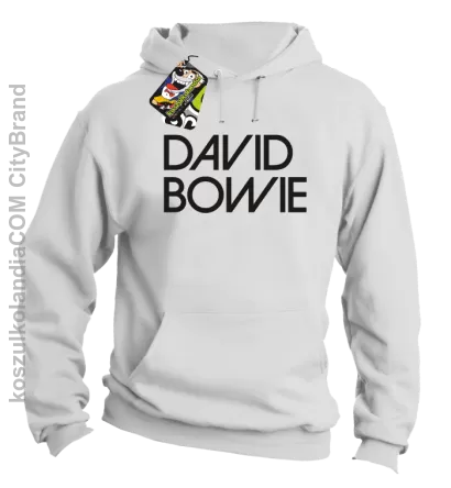 DAVID BOWIE - bluza z kapturem męska - Biały