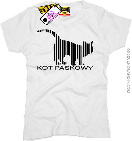Kot Paskowy - Koszulka Damska