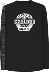 Prawdziwe królowe rodzą się w MARCU - Longsleeve dziecięcy czarny