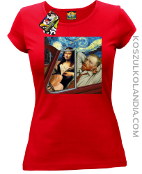 Mona_Gogy Art - Koszulka damska czerwona 