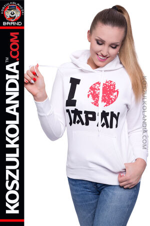 I love Japan - bluza damska z kapturem