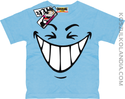 Śmiech - koszulka dziecięca - błękitny