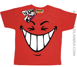 Śmiech - koszulka dziecięca - czerwony
