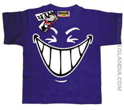 Śmiech - koszulka dziecięca - fioletowy