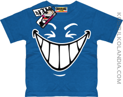 Śmiech - koszulka dziecięca - niebieski