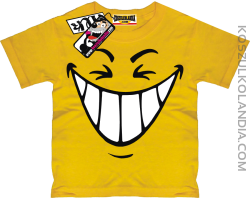 Śmiech - koszulka dziecięca - żółty