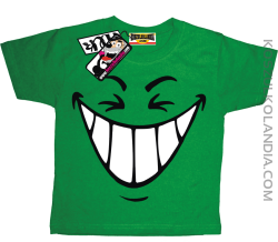 Śmiech - koszulka dziecięca - zielony