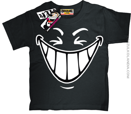 Śmiech - koszulka dziecięca - czarny