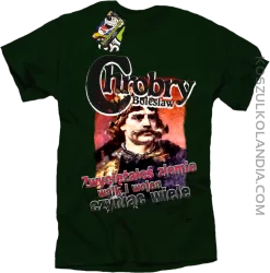 Bolesław Chrobry - Zwyciężałeś ziemie walk i wojen czyniąc wiele - Koszulka męska butelkowa 