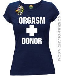 Orgasm Donor - Koszulka damska granatowa 