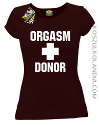 Orgasm Donor - Koszulka damska brązowa