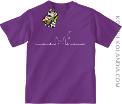 Koci Elektrokardiograf -  Koszulka dziecięca fioletowa 
