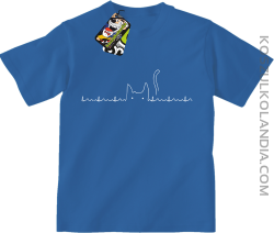 Koci Elektrokardiograf -  Koszulka dziecięca niebieska 