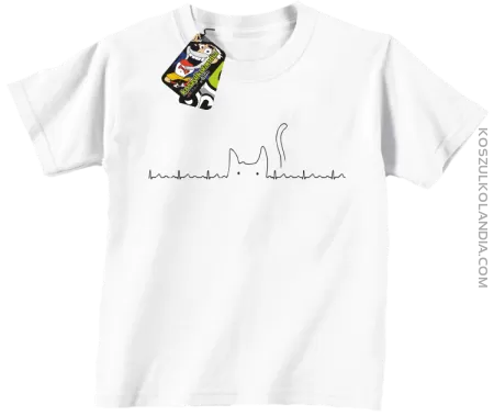 Koci Elektrokardiograf -  Koszulka dziecięca 