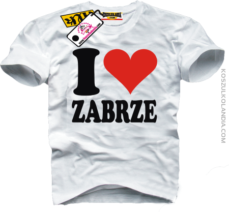 I LOVE ZABRZE - koszulka męska