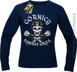 Górnicy Synowie Węgla  - Longsleeve męski granat