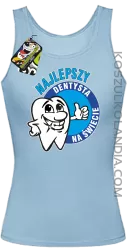 Najlepszy dentysta na świecie - Top damski błękit