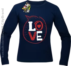 LOVE CLOUD - Longsleeve Męski - Granatowy