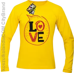 LOVE CLOUD - Longsleeve Męski - Żółty