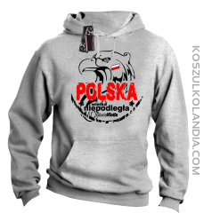 Polska Wielka Niepodległa - Bluza męska z kapturem melanż 