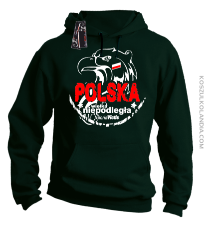 Polska Wielka Niepodległa - Bluza męska z kapturem 