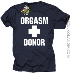 Orgasm Donor - Koszulka męska granatowa 